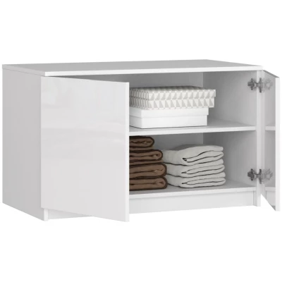 Schrankerweiterung LOTA 90 cm - weiß / glänzend weiß