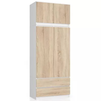 Schrankerweiterung LOTA 90 cm – weiß/Sonoma Eiche