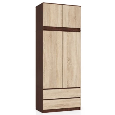 Schrankerweiterung LOTA 90 cm – Wenge / Sonoma Eiche