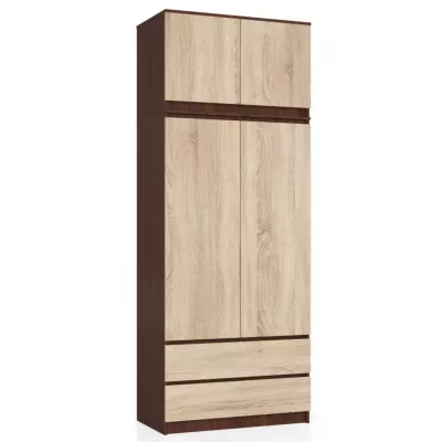 Schrankerweiterung LOTA 90 cm – Wenge / Sonoma Eiche