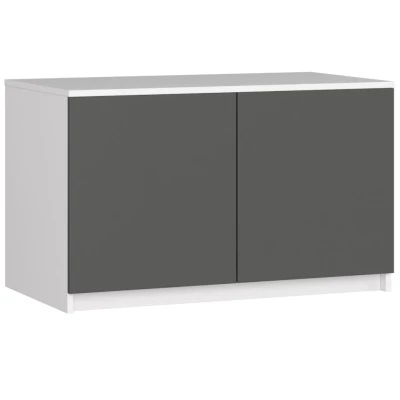 Schrankerweiterung LOTA 90 cm - weiß/grau