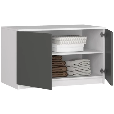 Schrankerweiterung LOTA 90 cm - weiß/grau