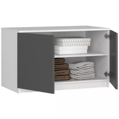 Schrankerweiterung LOTA 90 cm - weiß/grau