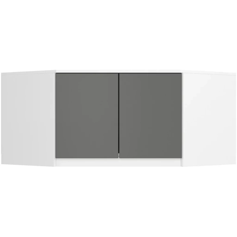 Eckschrankerweiterung LOTA 100 cm - weiß/grau