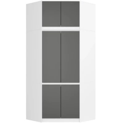 Eckschrankerweiterung LOTA 100 cm - weiß/grau