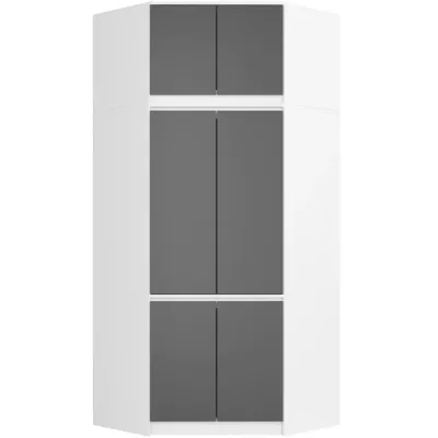 Eckschrankerweiterung LOTA 100 cm - weiß/grau