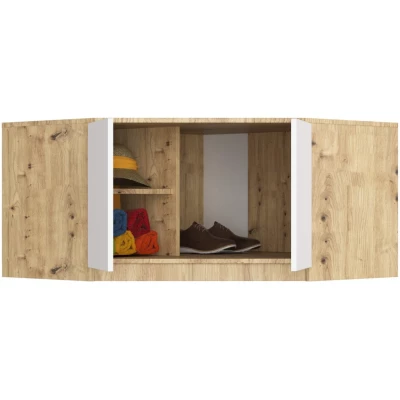 Eckschrankerweiterung LOTA 100 cm – Artisan Eiche / Weiß