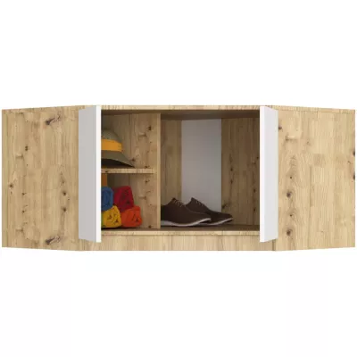 Eckschrankerweiterung LOTA 100 cm – Artisan Eiche / Weiß