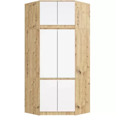 Eckschrankerweiterung LOTA 100 cm – Artisan Eiche / Weiß