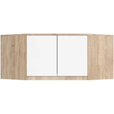 Eckschrankerweiterung LOTA 100 cm – Sonoma Eiche / Weiß