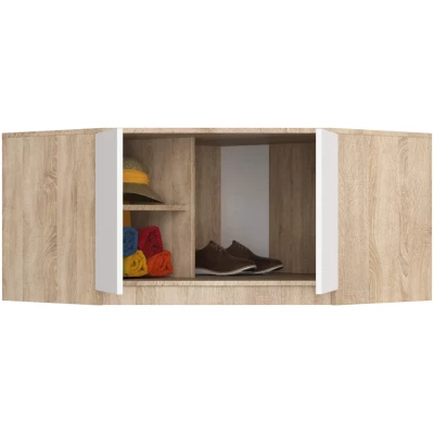 Eckschrankerweiterung LOTA 100 cm – Sonoma Eiche / Weiß