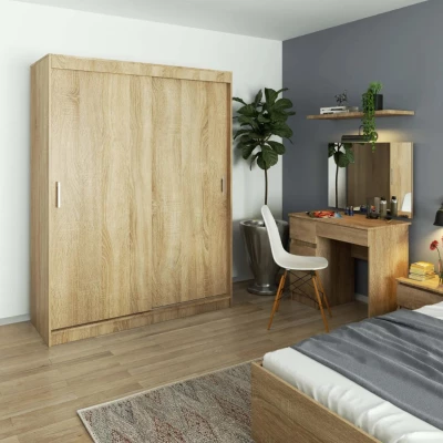 Geräumiger Kleiderschrank 150 cm VALESTRA - Sonoma-Eiche
