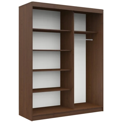 Geräumiger Kleiderschrank 150 cm VALESTRA - Wenge / Sonoma-Eiche