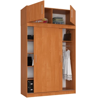 Geräumiger Kleiderschrank 150 cm VALESTRA mit Erweiterung - Erle