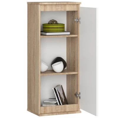 VALESTRA Wandschrank – Sonoma Eiche / Weiß