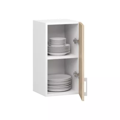 Küchenoberschrank TRIVORA – Breite 30 cm, Weiß/Sonoma Eiche