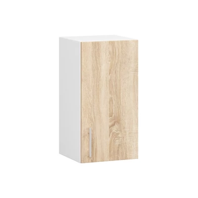 Küchenoberschrank TRIVORA – Breite 30 cm, Weiß/Sonoma Eiche