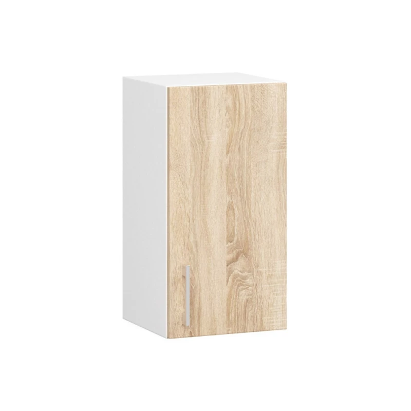 Küchenoberschrank TRIVORA – Breite 30 cm, Weiß/Sonoma Eiche
