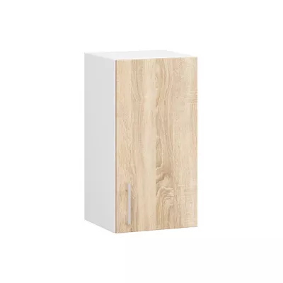 Küchenoberschrank TRIVORA – Breite 30 cm, Weiß/Sonoma Eiche