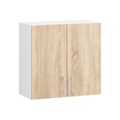 Küchenoberschrank TRIVORA – Breite 60 cm, Weiß/Sonoma Eiche
