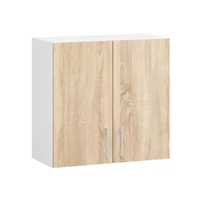 Küchenoberschrank TRIVORA – Breite 60 cm, Weiß/Sonoma Eiche