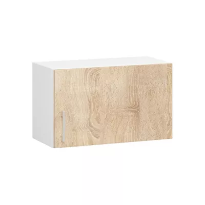 TRIVORA Oberschrank für Dunstabzugshauben – Breite 60 cm, Weiß/Sonoma Eiche