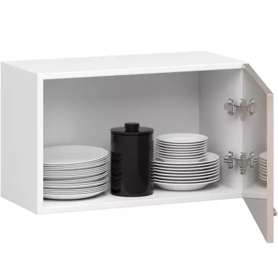 VERMINA 60 cm Dunstabzugshaube – Weiß/Cappuccino glänzend