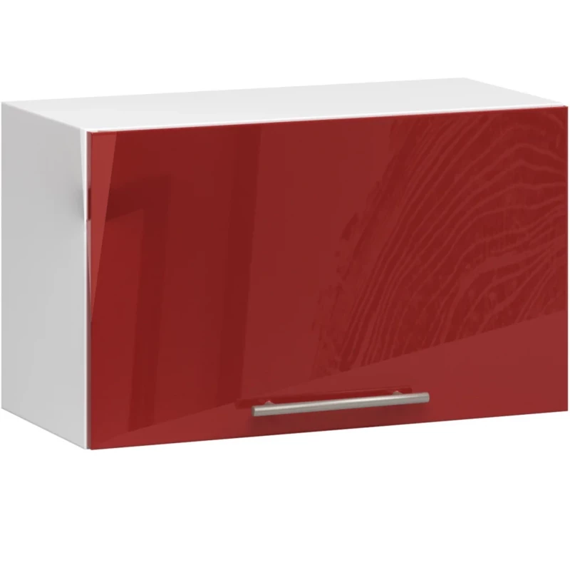 VERMINA 60 cm Dunstabzugshaube – weiß/rot glänzend