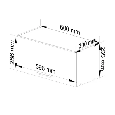 VERMINA 60 cm Dunstabzugshaube – weiß/glänzend grau