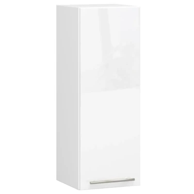 Küchenoberschrank 30 cm VERMINA - weiß / weiß glänzend