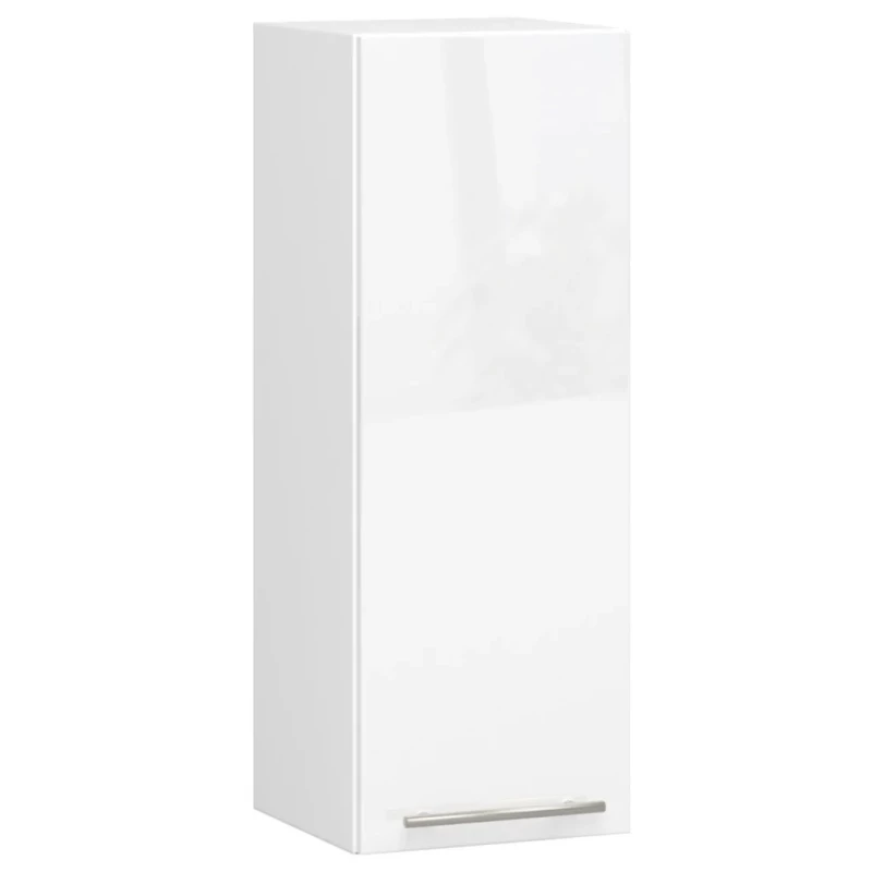 Küchenoberschrank 30 cm VERMINA - weiß / weiß glänzend