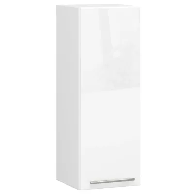 Küchenoberschrank 30 cm VERMINA - weiß / weiß glänzend