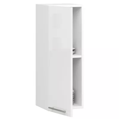 Küchenoberschrank 30 cm VERMINA - weiß / weiß glänzend