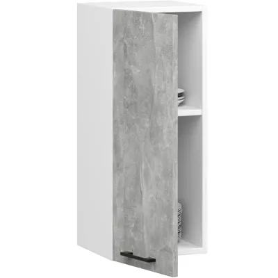 Oberschrank 30 cm VERMINA - weiß / Beton