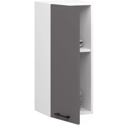 Küchenoberschrank 30 cm VERMINA - weiß/grau
