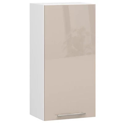 Oberschrank 40 cm VERMINA - Weiß/Cappuccino glänzend