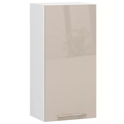 Oberschrank 40 cm VERMINA - Weiß/Cappuccino glänzend
