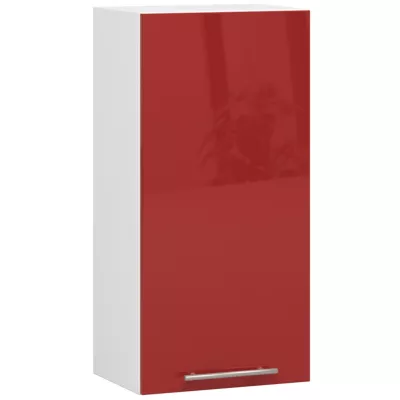 Oberschrank 40 cm VERMINA – weiß/rot glänzend