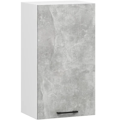 Oberschrank 40 cm VERMINA - weiß / Beton