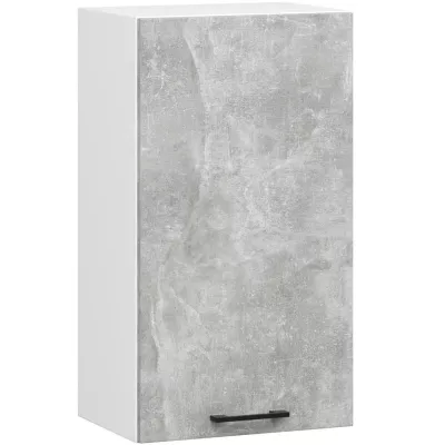 Oberschrank 40 cm VERMINA - weiß / Beton
