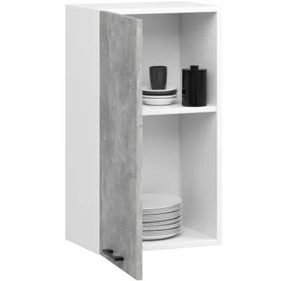 Oberschrank 40 cm VERMINA - weiß / Beton