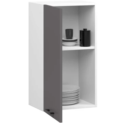 Oberschrank 40 cm VERMINA - weiß/grau