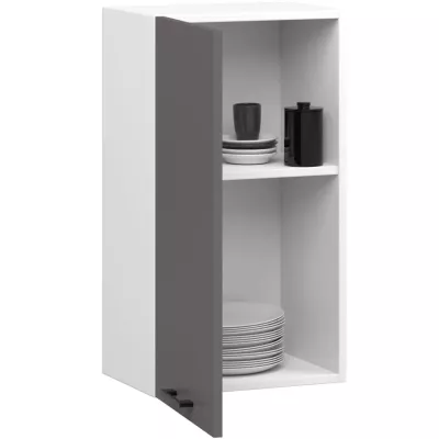 Oberschrank 40 cm VERMINA - weiß/grau