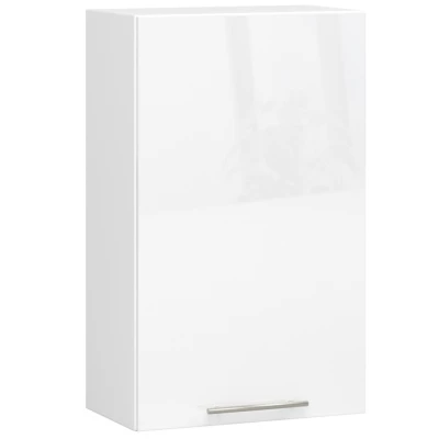 Küchenoberschrank 50 cm VERMINA - weiß / weiß glänzend