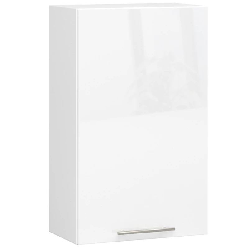 Küchenoberschrank 50 cm VERMINA - weiß / weiß glänzend