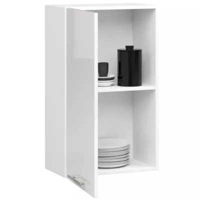 Küchenoberschrank 50 cm VERMINA - weiß / weiß glänzend