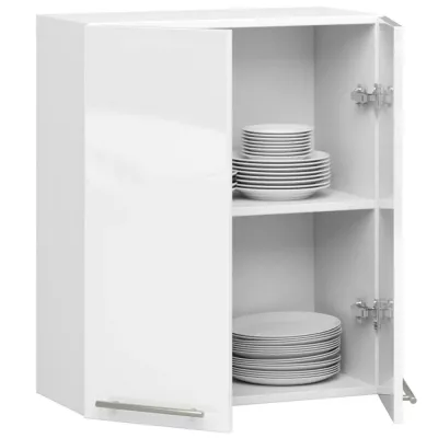 Oberschrank 60 cm VERMINA - weiß / weiß glänzend