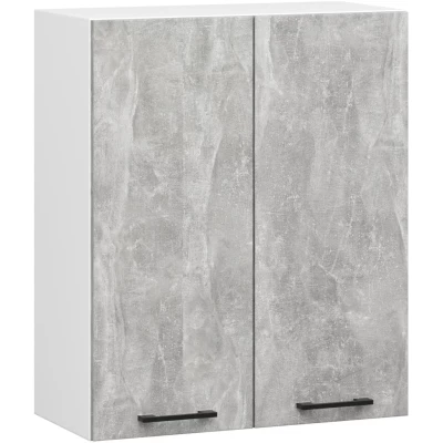 Oberschrank 60 cm VERMINA - weiß / Beton