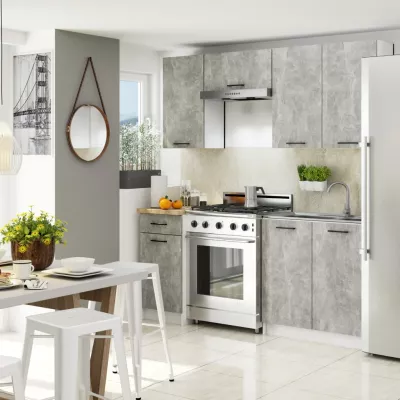 Oberschrank 60 cm VERMINA - weiß / Beton
