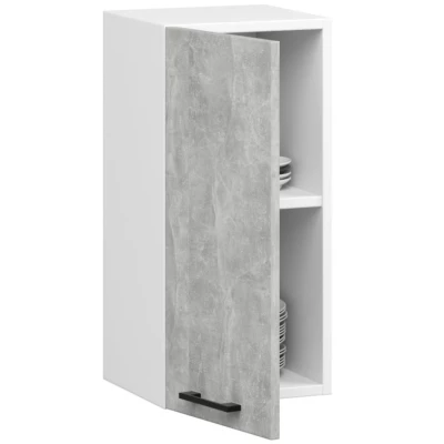 Wandhängender Küchenschrank 30 cm VERMINA - weiß / Beton